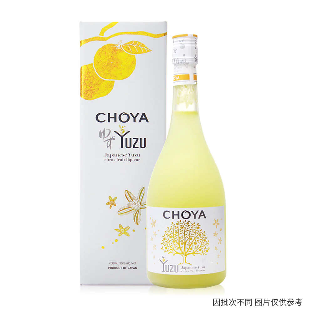Choya Japanese Yuzu Citrus Fruit Liqueur - 14.7% Alcohol, 750ml