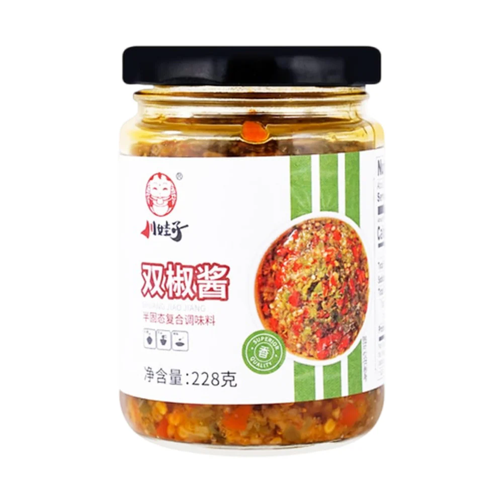 Chuanwawa Double Chilli Sauce 228g – Sichuan Chopped Red & Green Chilli Condiment