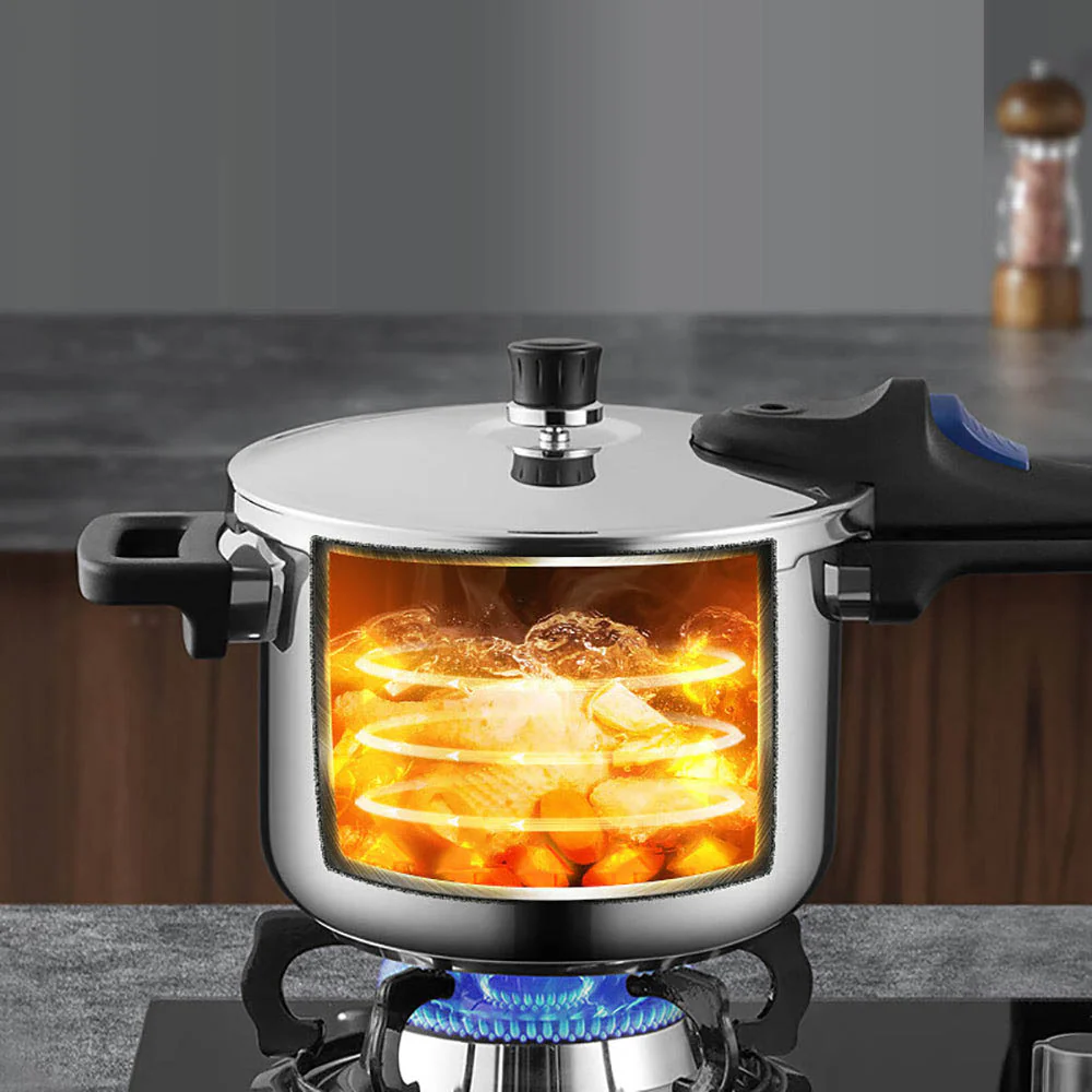 Cooker King Benwei Single Handle Pressure Cooker - 8L, 24cm - Image 3