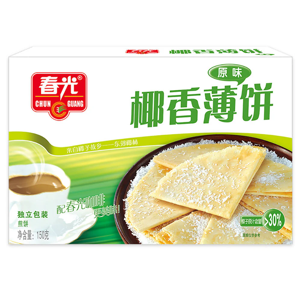 Chun Guang Coconut Flavored Thin Biscuits - 150g - Image 4
