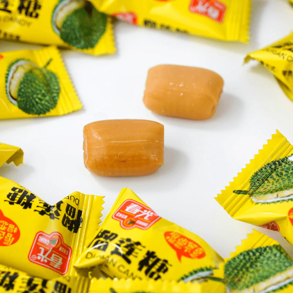 Chun Guang Durian Candy 180g - Extra Large Durian Lollies - Image 2