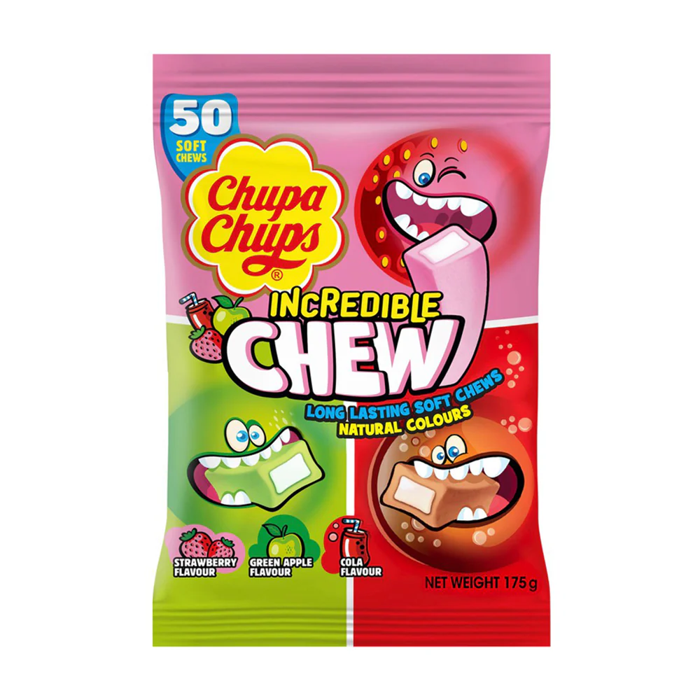 Chupa Chups Mixed Flavour Soft Chews - 175g