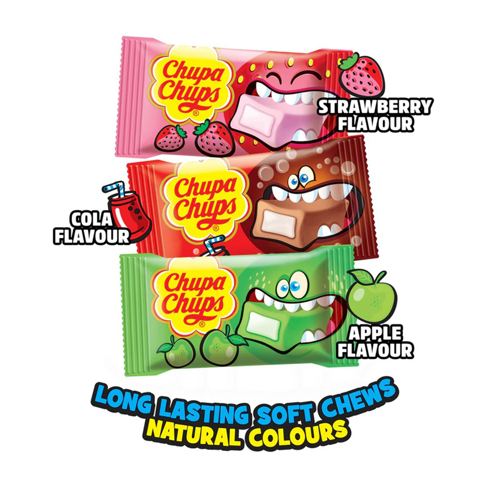 Chupa Chups Mixed Flavour Soft Chews - 175g - Image 2