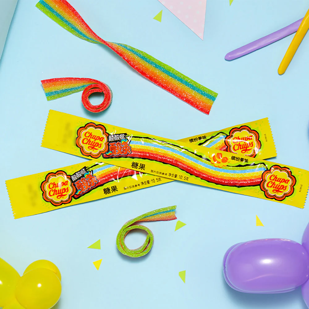Chupa Chups Sour Jelly Strip - 10.5g - Image 2