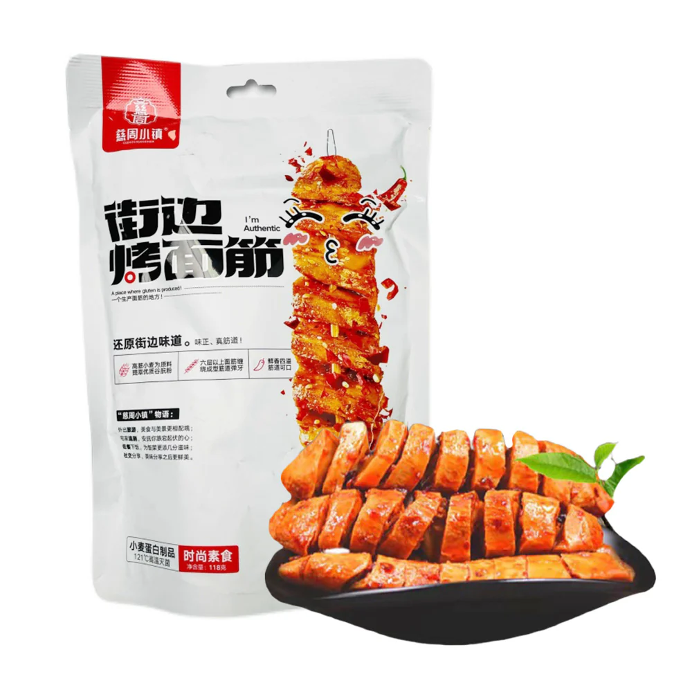 Cizhou Town Street Grilled Gluten - Spicy Flavor, 118g