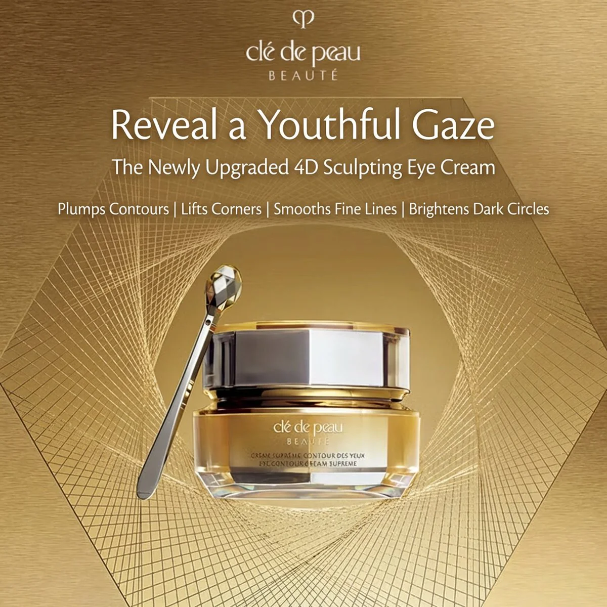 Clé de Peau Beauté Eye Contour Cream Supreme 15ml - 4D Firming & Smoothing Eye Cream - Image 2