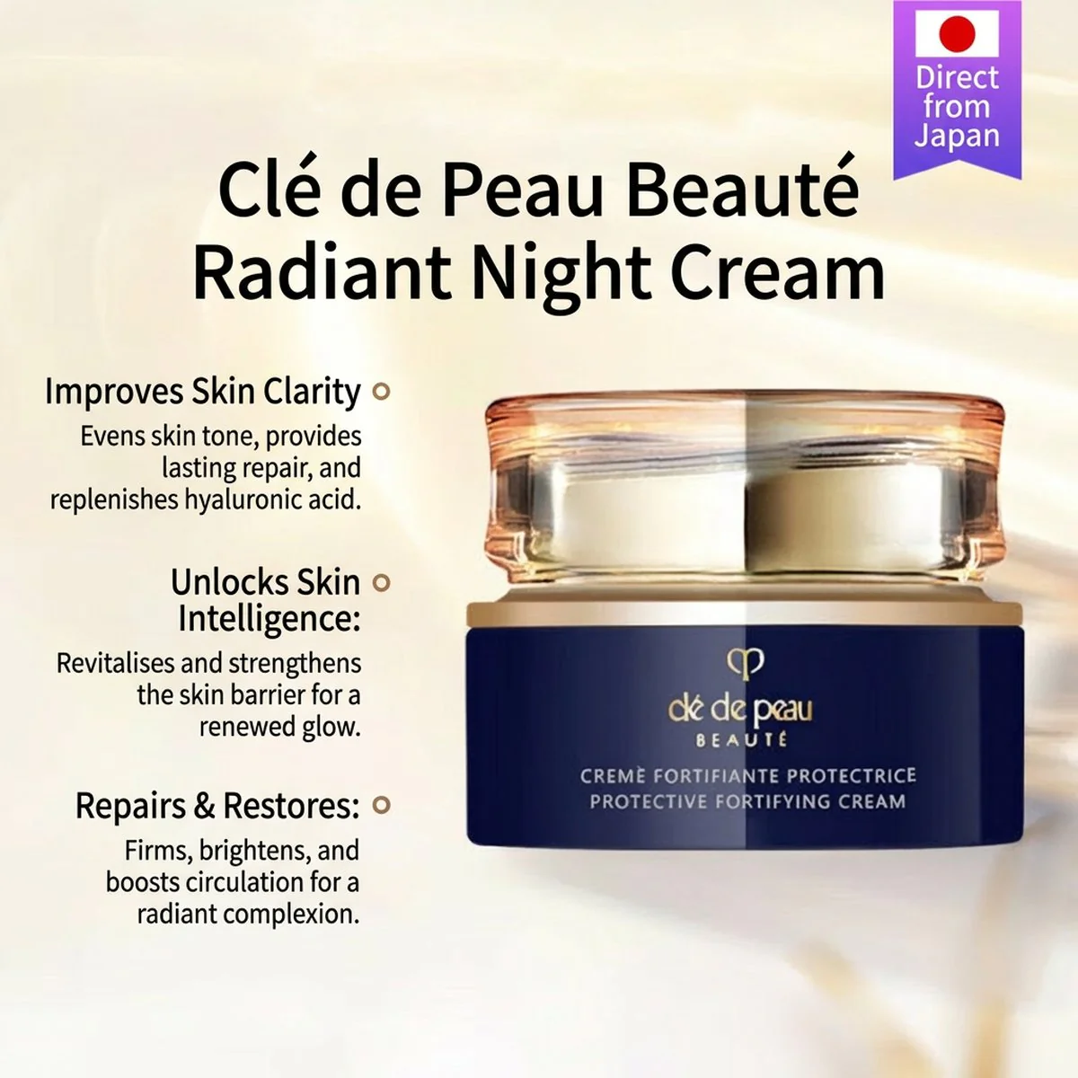 Clé de Peau Beauté Protective Fortifying Cream 50g (Japan Edition) - Day Cream