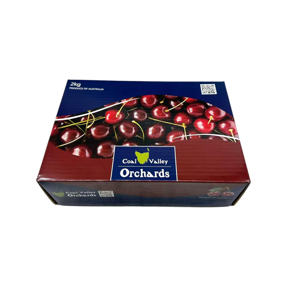 Coal Valley Orchards Tasmanian Kordia Cherries 2kg Gift Box - 30+mm - Image 5