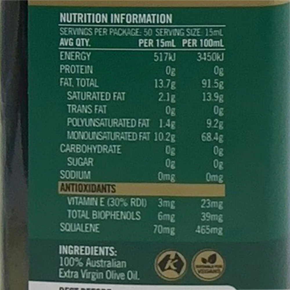 Cobram Estate Australian Extra Virgin Olive Oil - Robust Flavour, 750ml - Image 2