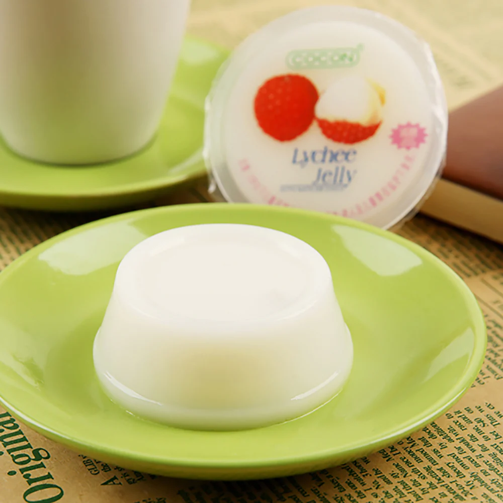 Cocon Lychee Flavored Coconut Pudding - 6 Pack, 480g - Image 2
