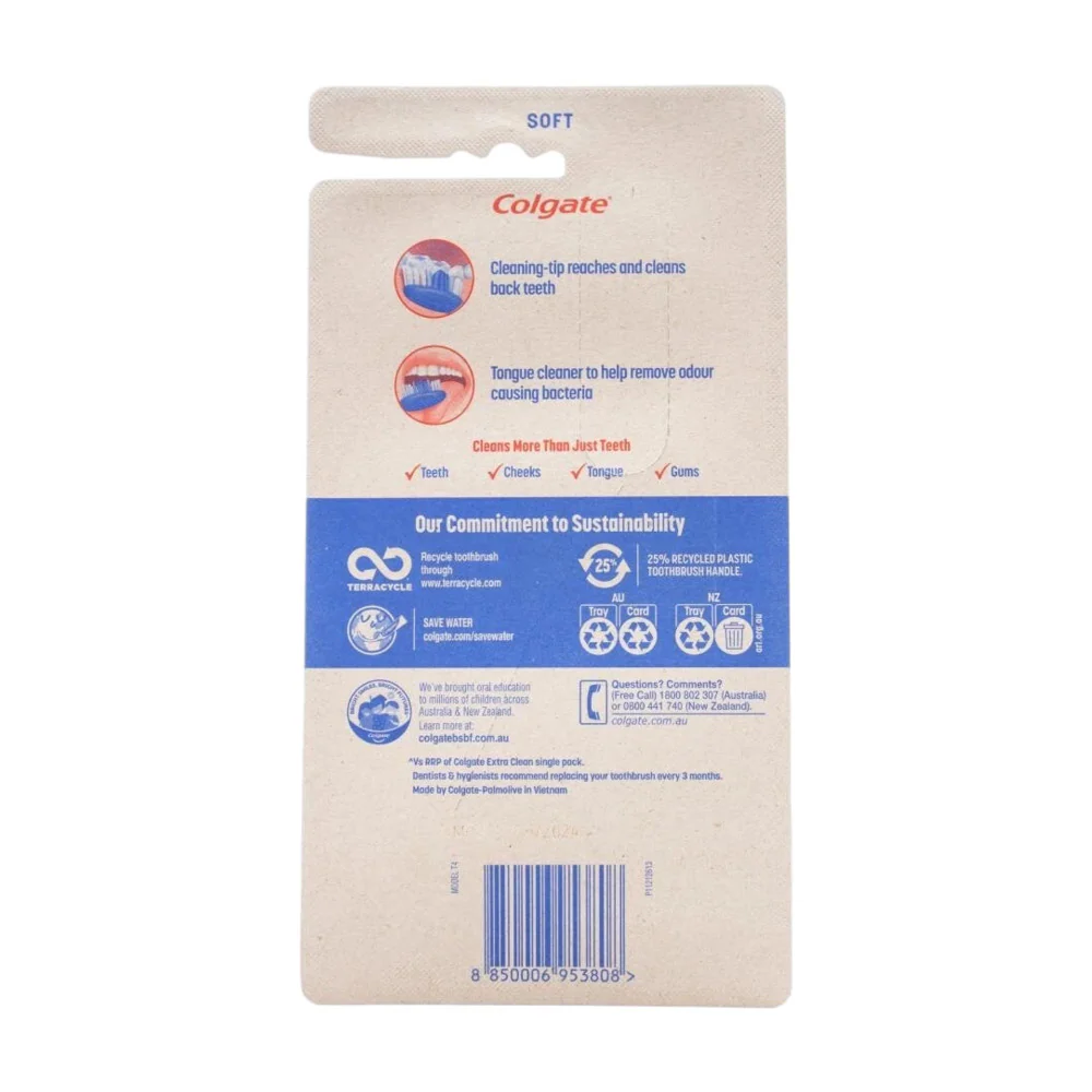 Colgate Extra Clean Soft Toothbrushes - Value Pack of 5 - Image 2