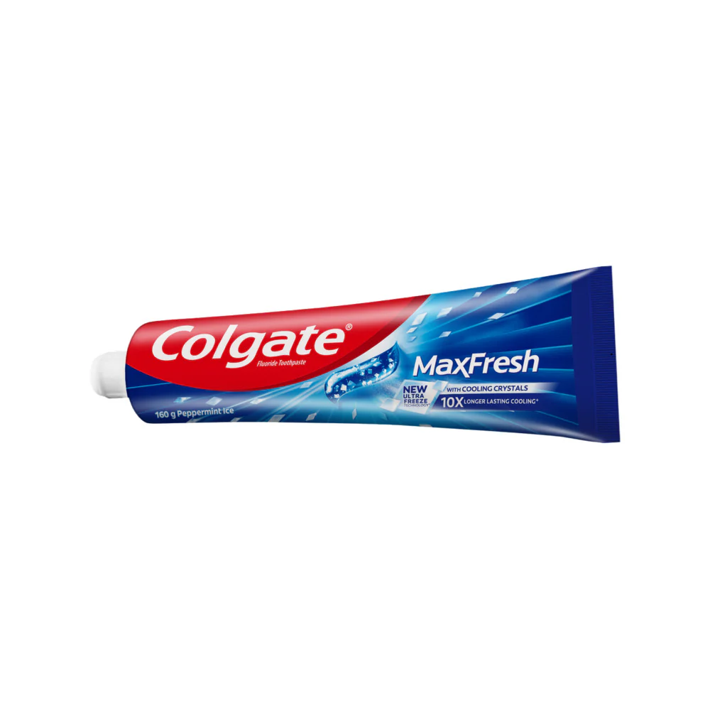 Colgate Max Fresh Cool Mint Toothpaste with Cooling Crystals 115g - Image 2