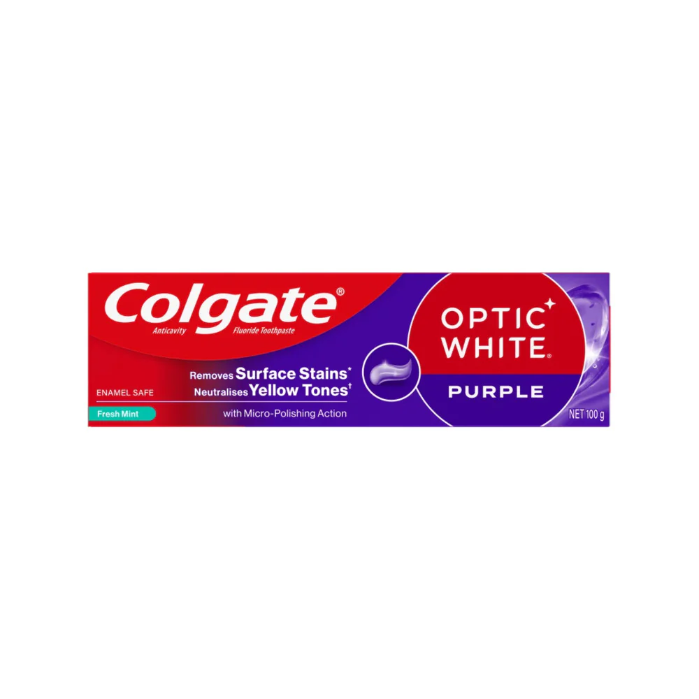 Colgate Optic White Purple Toothpaste Fresh Mint 100g - Image 2