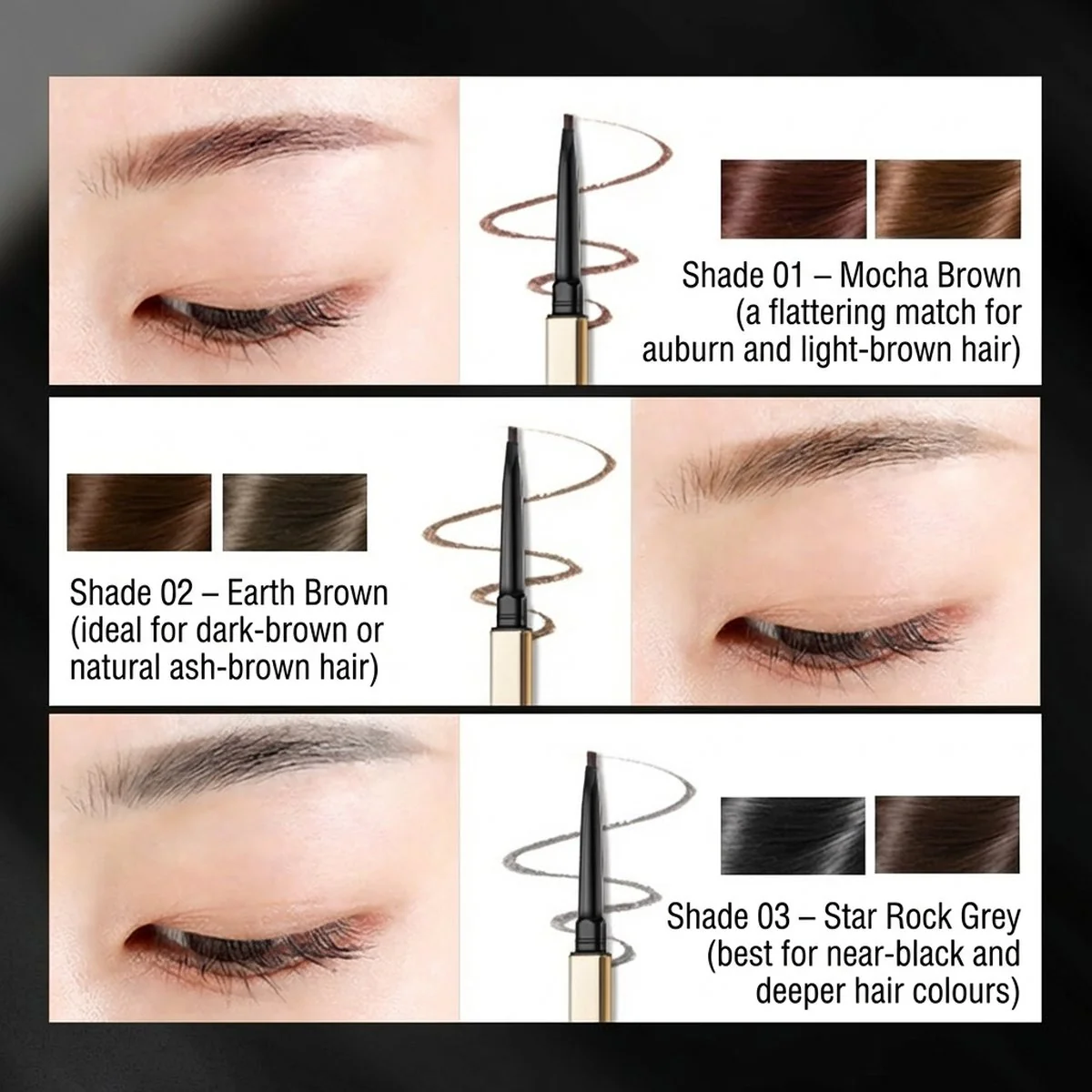 Colorkey 3D Eyebrow Pencil #02 Earth Brown - Image 4