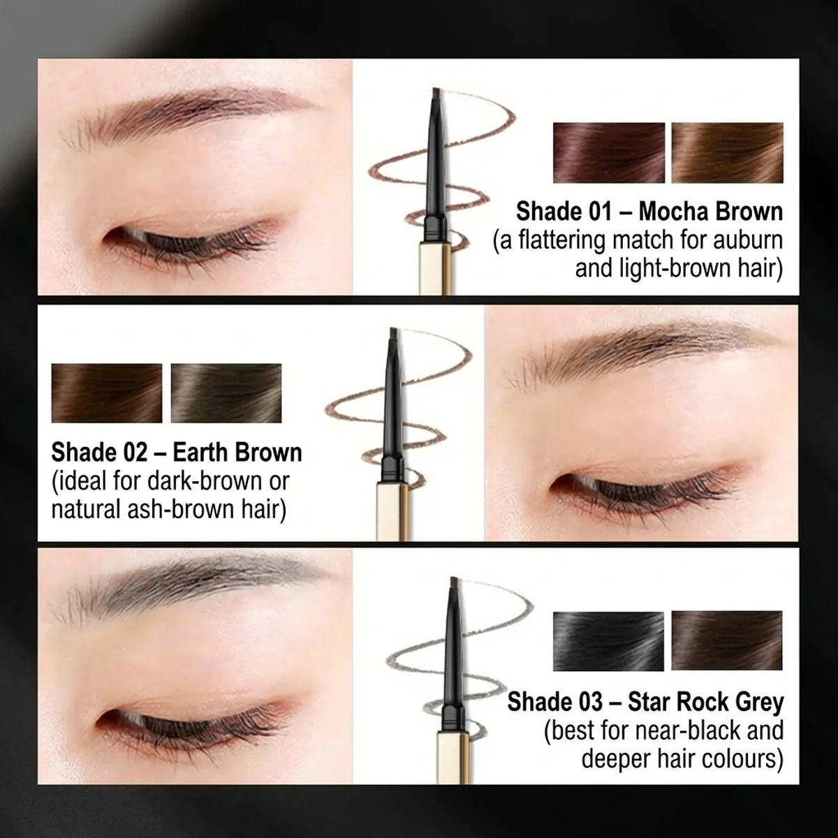 Colorkey 3D Eyebrow Pencil #04 Ash Brown - Image 4