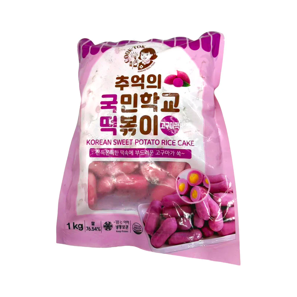 COOK-TOK Frozen Korean Sweet Potato Rice Cakes 1kg