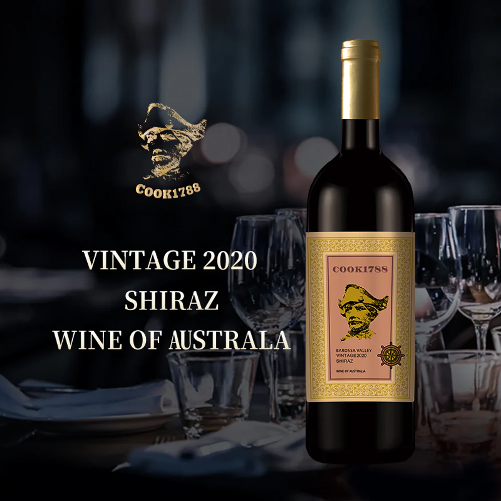 Cook1788 Limited Edition Shiraz Red Wine 2020 - 750ml - Image 2