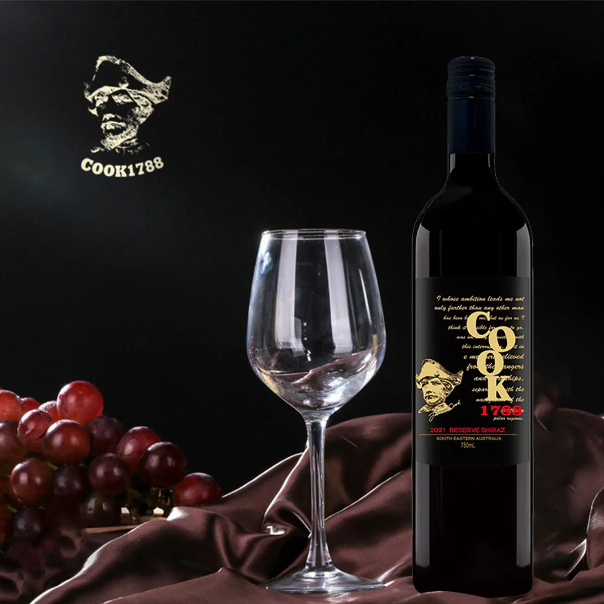 Cook1788 Reserve Shiraz Red Wine 2021 - 14% 750ml - Image 3