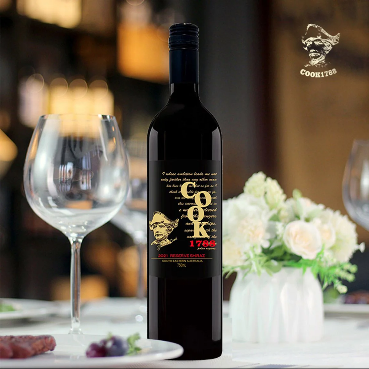 Cook1788 Reserve Shiraz Red Wine 2021 - 14% 750ml - Image 4