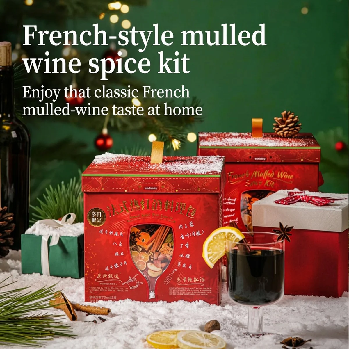 Cookdiary French Mulled Wine Spice Kit 92.5g x 5 Packs - Mulled Red Wine Spice Sachets - Image 4