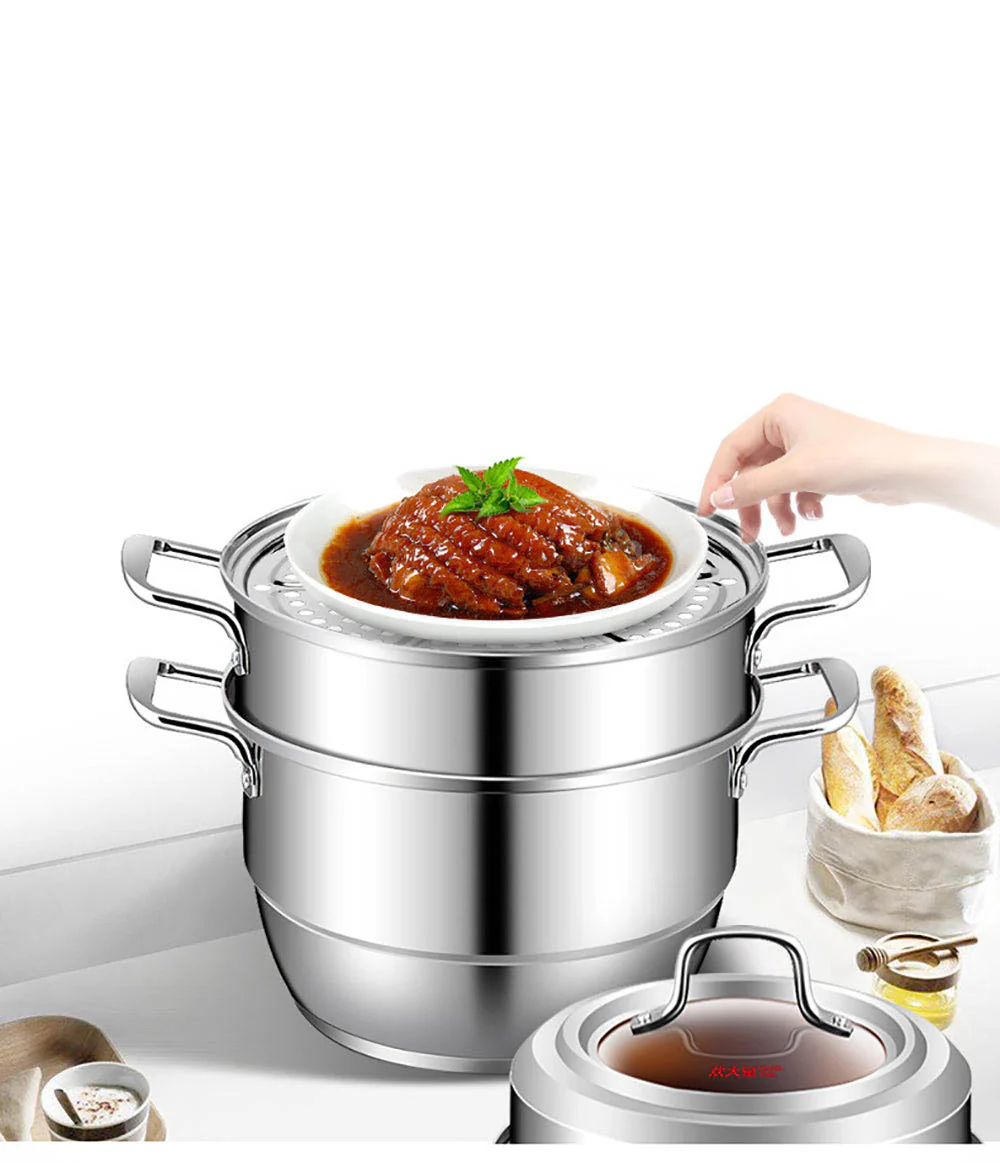 Cooker King 316 Stainless Steel Steamer Pot - 30cm - Image 3