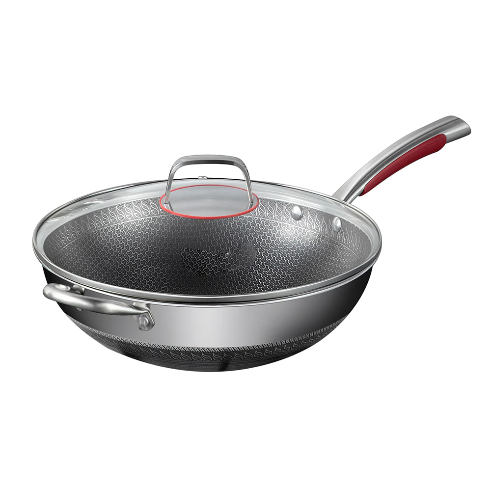 Cooker King 316L Stainless Steel Double-Sided Non-Stick Frying Pan - 32cm - Image 2