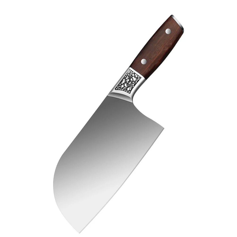 Cooker King Blue Floral Round Cleaver - Image 3