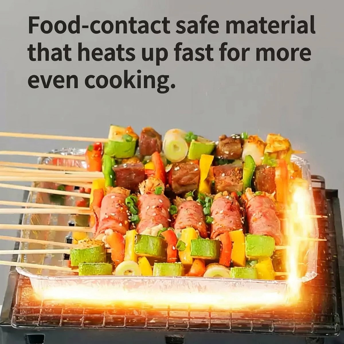Cooker King Disposable Aluminum Foil Grill Trays – Pack of 10 - Perforated Grease-Draining BBQ & Oven Pans - Image 2