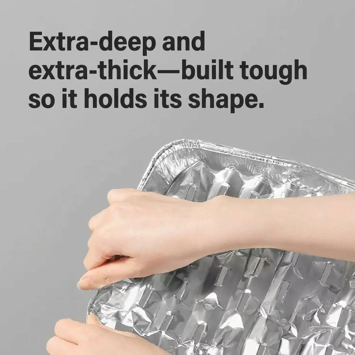 Cooker King Disposable Aluminum Foil Grill Trays – Pack of 10 - Perforated Grease-Draining BBQ & Oven Pans - Image 3
