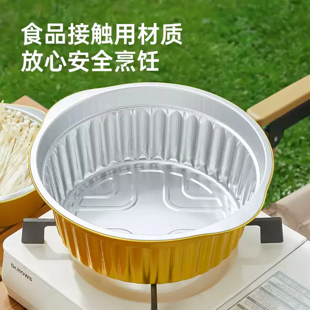 Cooker King Disposable Aluminum Foil Pots 4000ml (3-Pack) - For Camping & Outdoor Cooking - Image 4