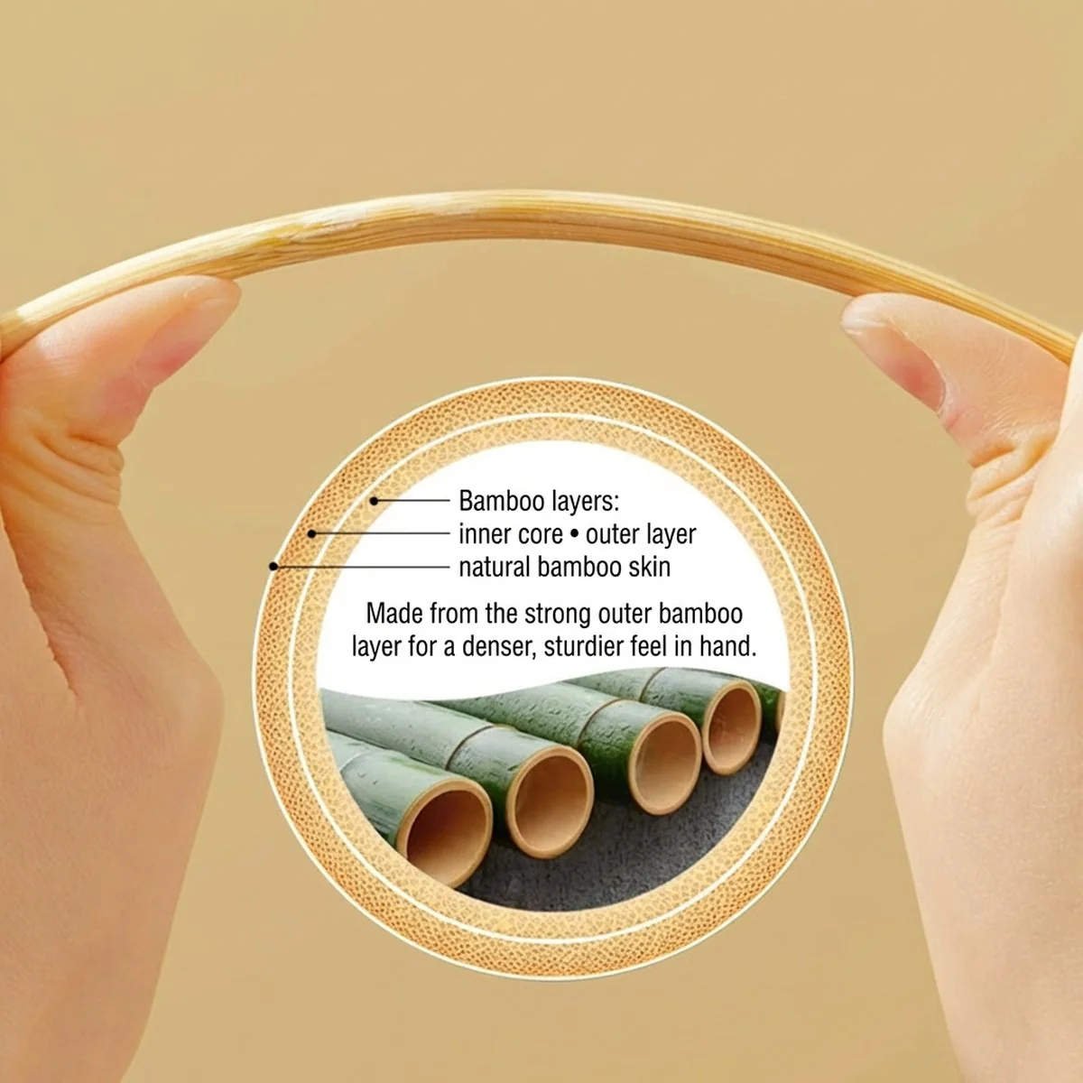 Cooker King Disposable Bamboo Chopsticks – 50 Pairs, Individually Wrapped Natural Moso Bamboo - Image 2