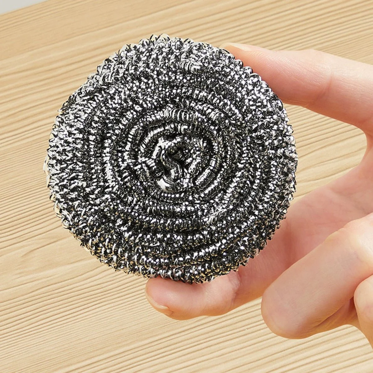 Cooker King Heavy-Duty Stainless Steel Scouring Pads (Large) – Pack of 6 - Steel Wool Scrubbers for Pots, Pans & Kitchen Cleaning - Image 2