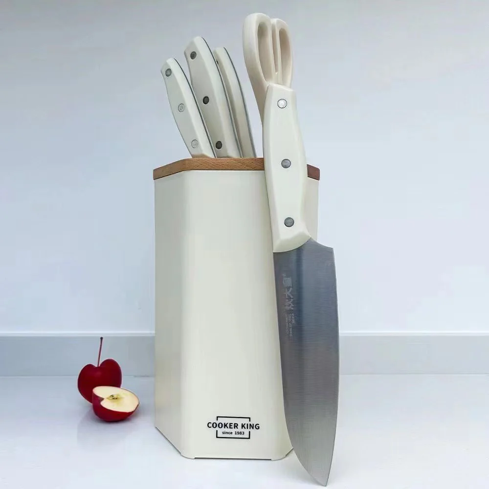 Cooker King Simple White Knife Set - 6 Pieces - Image 2