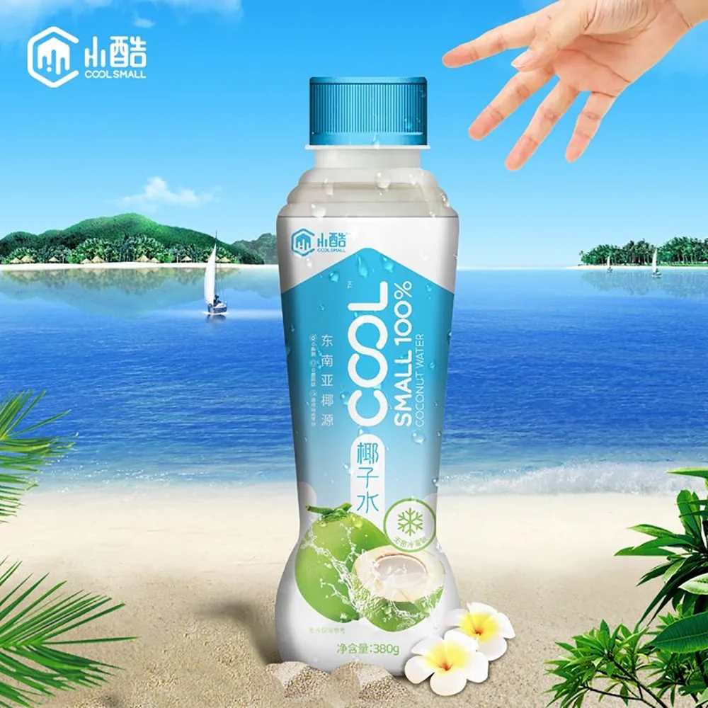 COOL Small 100% Coconut Water - 380g x 15 Bottles - Image 4