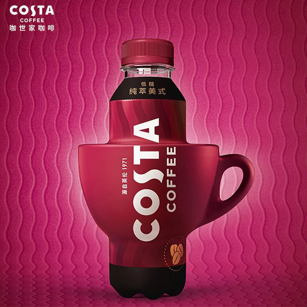 Costa Low-Sugar Americano Coffee Drink – 300 mL × 2 - Image 2