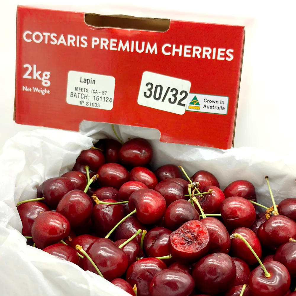 Cotsaris Lapin Cherries Gift Box - 30-32mm, 2kg - Image 3