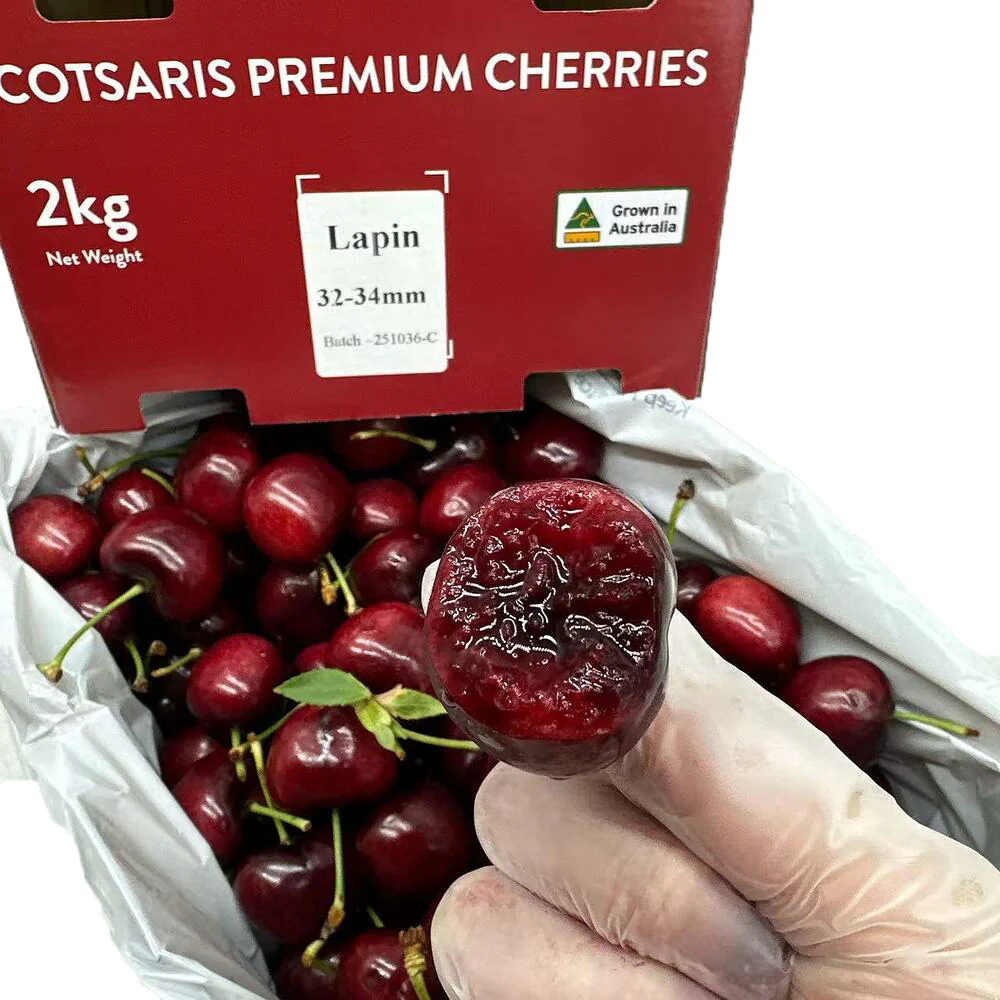Cotsaris Premium Lapin Cherries 32–34mm Gift Box – 2kg - Image 4