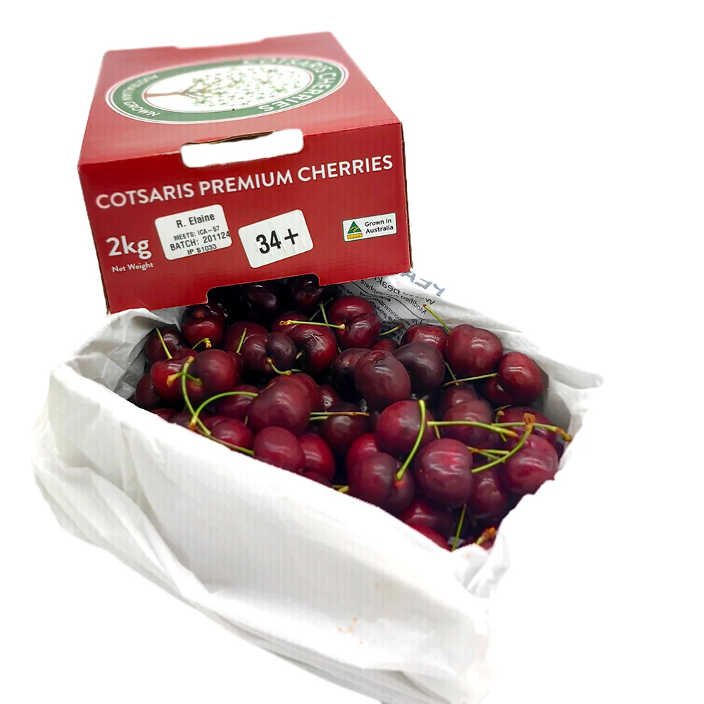 Cotsaris R.Elaine Cherries Gift Box 34mm+ - 2kg - Image 5