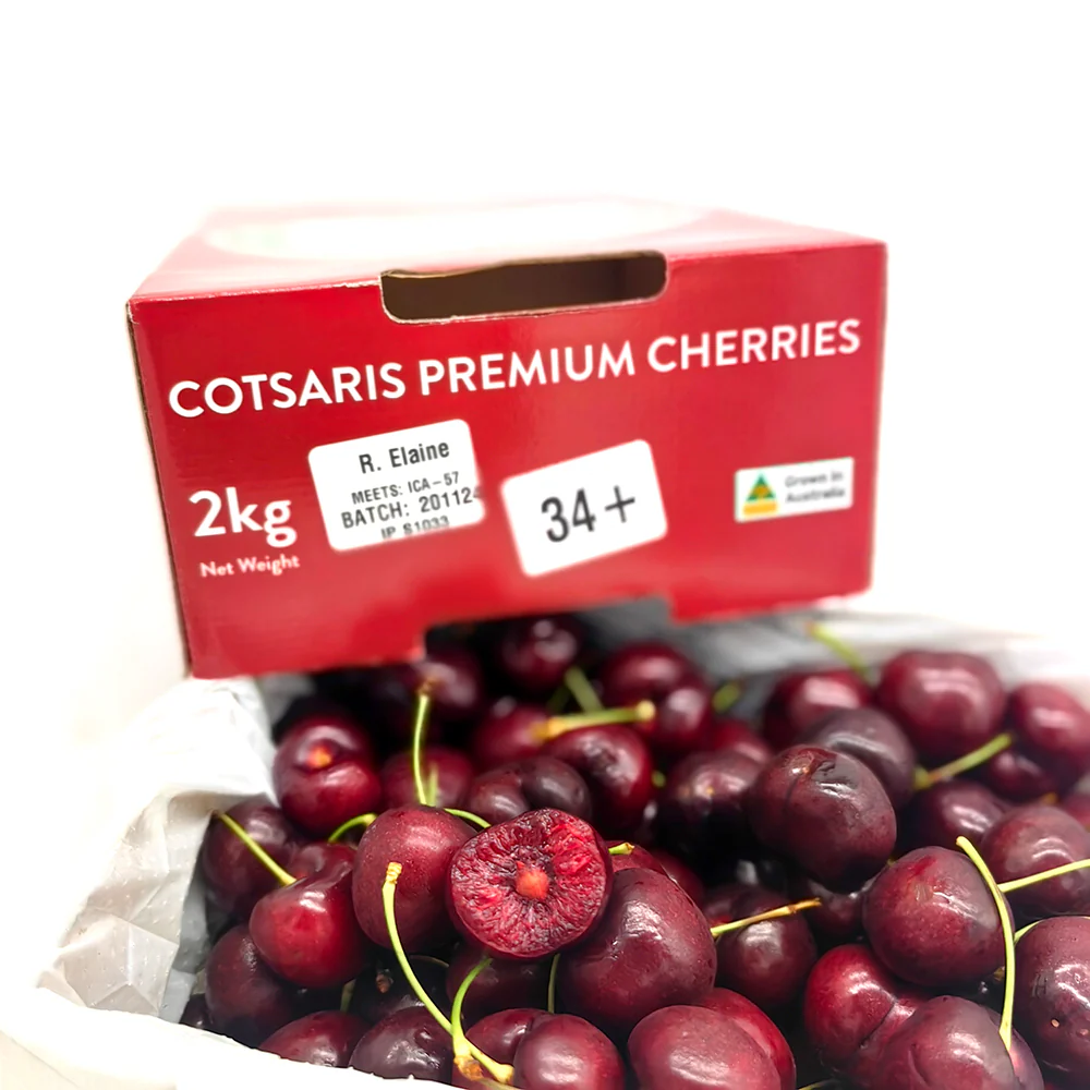 Cotsaris R.Elaine Cherries Gift Box 34mm+ - 2kg - Image 6