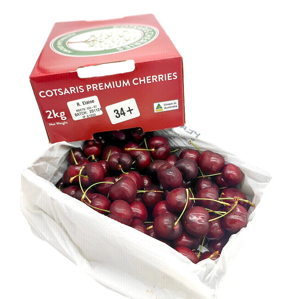 Cotsaris R.Elaine Cherries Gift Box 34mm+ - 2kg - Image 7