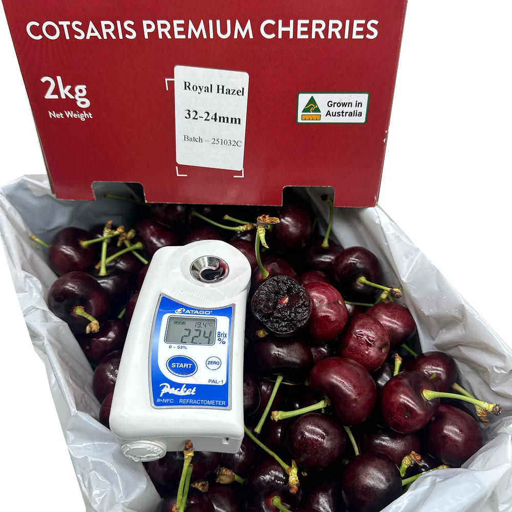 Cotsaris Royal Hazel Premium Cherries Gift Box 32–34mm – 2kg - Image 2