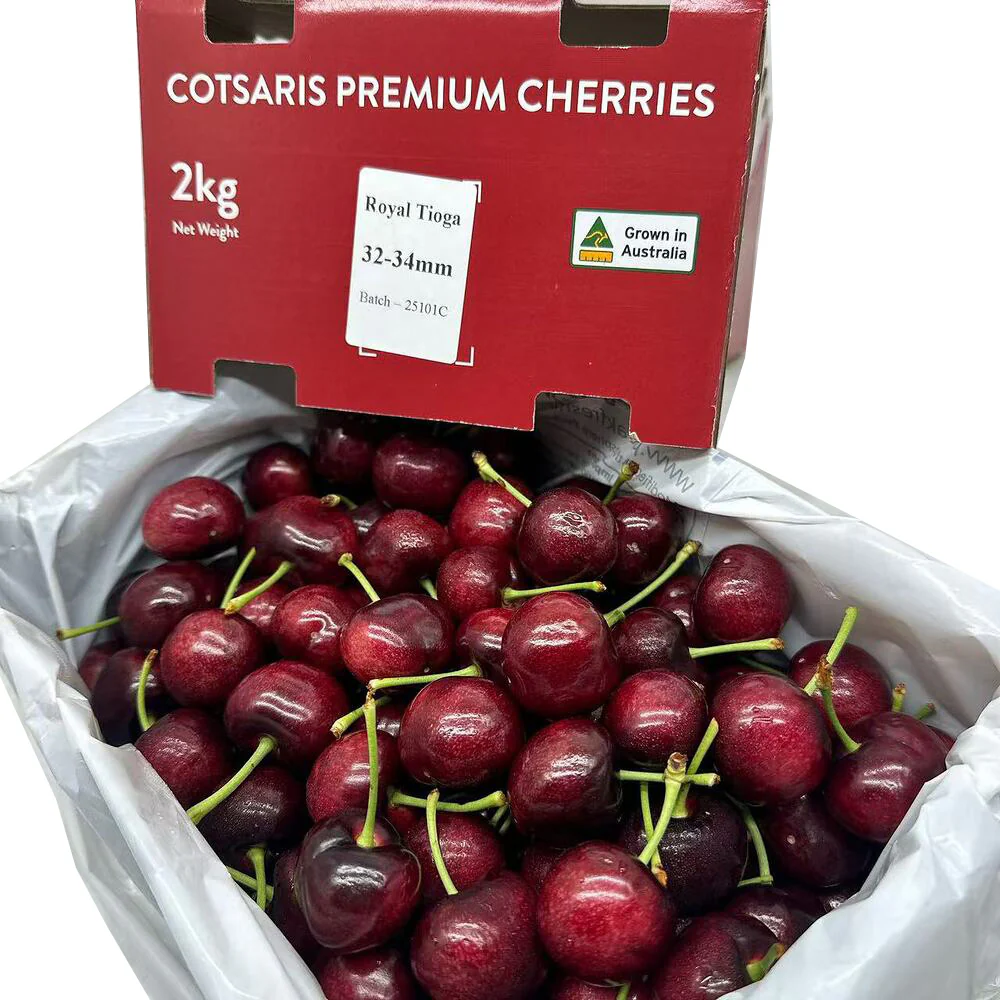 Cotsaris Royal Tioga Cherries 32–34mm Gift Box – 2kg - Image 3