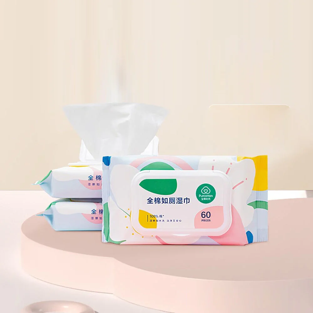 Purcotton Wet Toilet Wipes, 60 Pieces/ Pack - Image 2