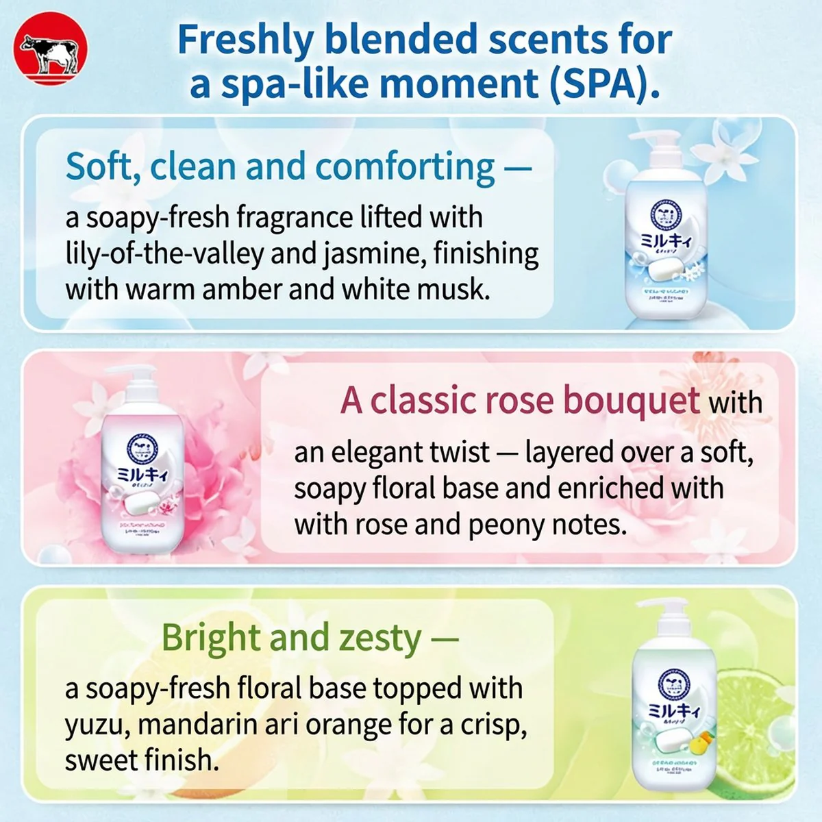 Cow Milky Body Soap with Milk Essence - Soap Scent, 500ml - Image 2