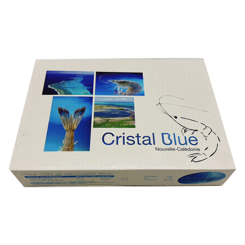 Cristal Blue Frozen Paradise Shrimp Sashimi Grade Gift Box - Size 31/40, 1kg - Image 2