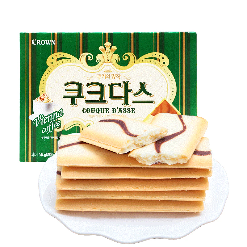 Crown Vienna Coffee Flavored Sandwich Cookies - 128g