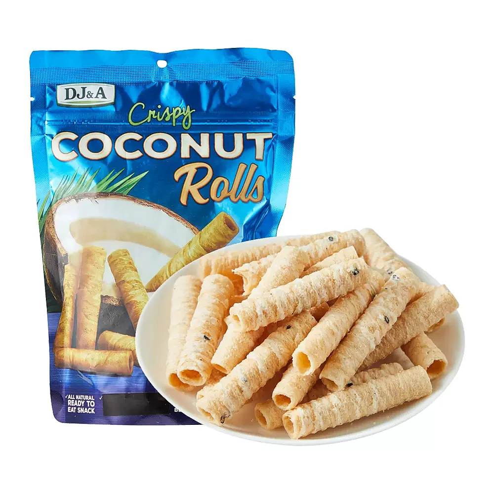 DJ&A Coconut Rolls with 55% Coconut Milk - 70g