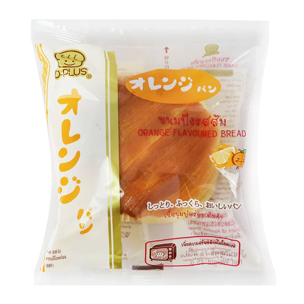 D-plus Japanese Orange Flavoured Bread - 75g