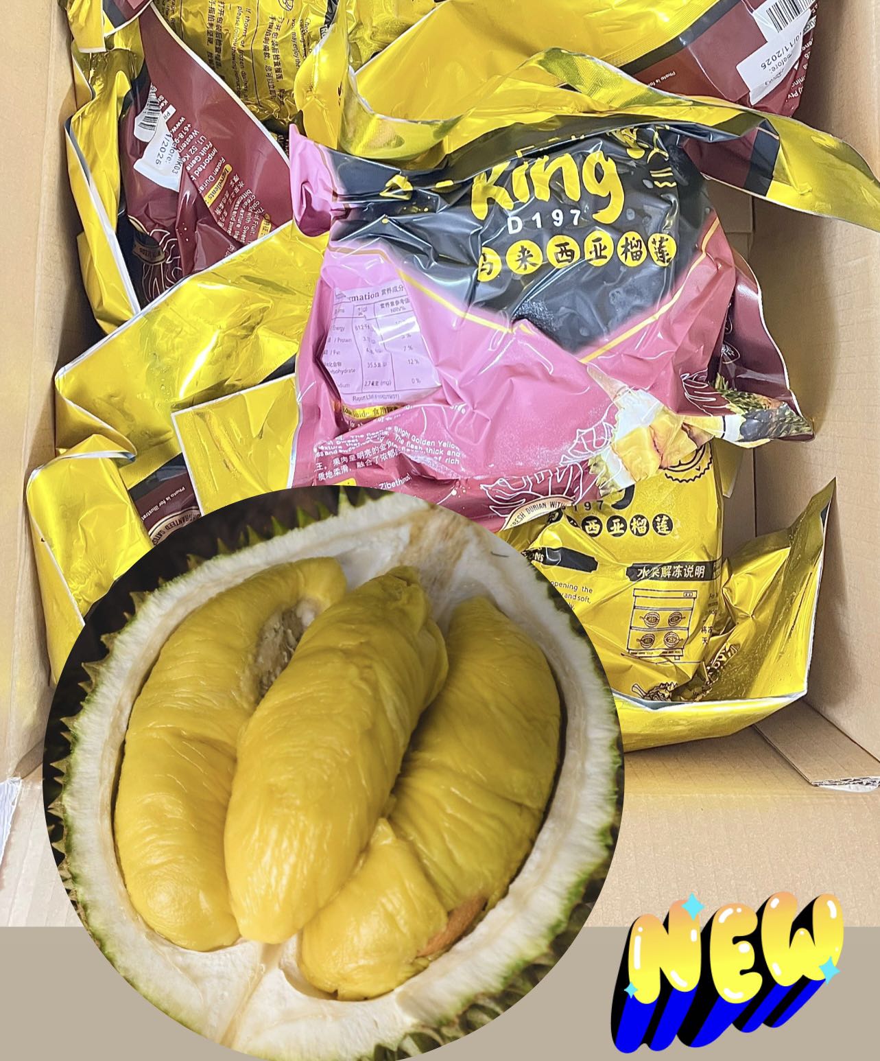D197 Premium Malaysian Musang King Durian - 1.4kg Each - Image 2