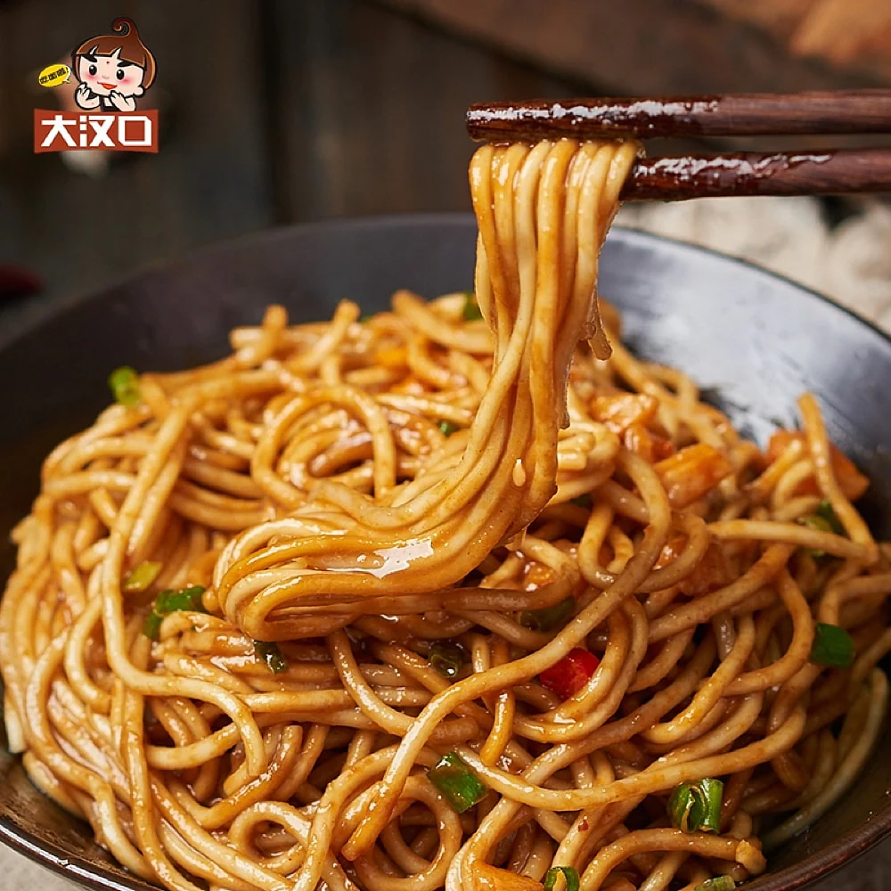 Dahankou Wuhan Hot Dry Noodles - Spicy Flavor, 102g x 4 Packs - Image 3